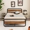 Costway Metal Bed Frame Arc Platform Headboard Footboard Mattress Foundation Black